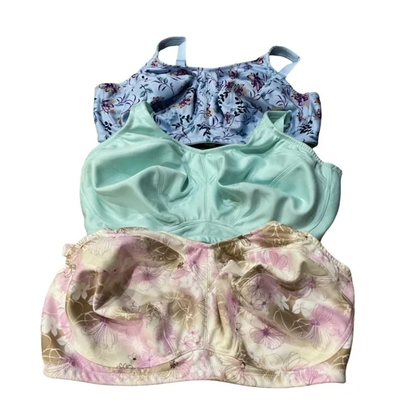 Breezies 42DD Wire-Free Bra Bundle 3 Pack QVC Full Coverage Comfort - Picture 5 of 14